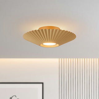 Sybil 13 in Gold Dimmable LED Semi Flush Mount
