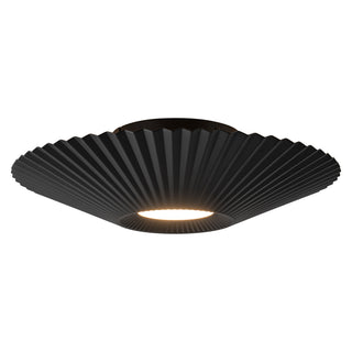 Sybil 18 in Black Dimmable LED Semi Flush Mount
