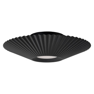 Sybil 18 in Black Dimmable LED Semi Flush Mount
