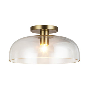 Brushed Gold/Clear Glass