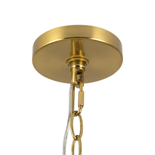 Tinsley 20 in Brushed Gold Pendant with White Shade
