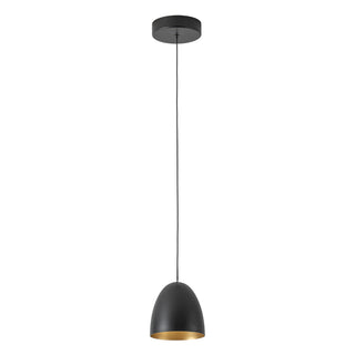 Yarrow 5 in Black Dimmable LED Pendant
