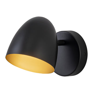 Yarrow 5 in Black Dimmable LED Wall Sconce
