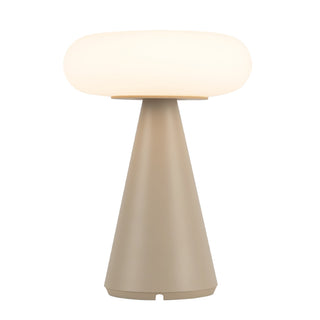 Zest 9 in Sand Dimmable LED Exterior Portable Lamp
